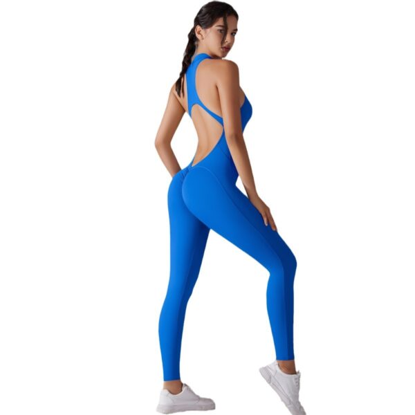 c04-15-1.jpg Zipper Shaping Yoga Bodysuit One-Piece – Tummy-Control Cutout Backless Long-Leg Suit (6661) OEM Wholesale