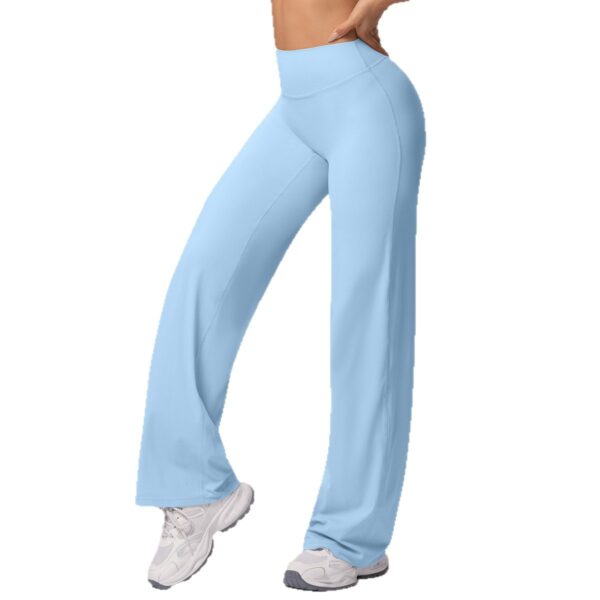 c04-9-1.jpg High-Waist Straight-Leg Yoga Pants – Thin Skin-Friendly Quick-Dry Fitness Pants (Peach-Bum Series) OEM Wholesale