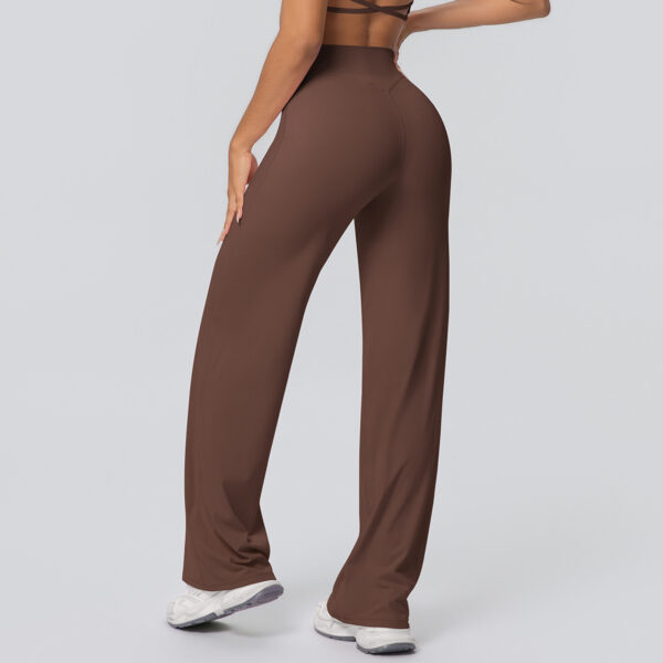 c05-13-1.jpg High-Waist Straight-Leg Yoga Pants – Thin Skin-Friendly Quick-Dry Fitness Pants (Peach-Bum Series) OEM Wholesale