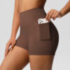 c05-14-1.jpg High-Waist Yoga Shorts with Pockets – Quick-Dry 3-Inch Biker Shorts (7109) OEM Wholesale