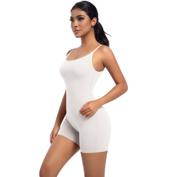 c05-17-1.jpg Naked-Feel Strap Yoga Bodysuit – Short-Sleeve Stripe Dance Fitness One-Piece (6673) OEM Wholesale