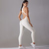 c05-19-1.jpg Zipper Shaping Yoga Bodysuit One-Piece – Tummy-Control Cutout Backless Long-Leg Suit (6661) OEM Wholesale