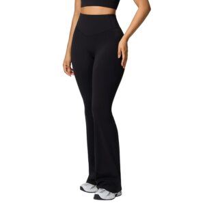 c05-6-1.jpg High-Waisted Flared / Wide-Leg Shaping Yoga Pants – Pockets, Tummy Control (OEM / Wholesale)