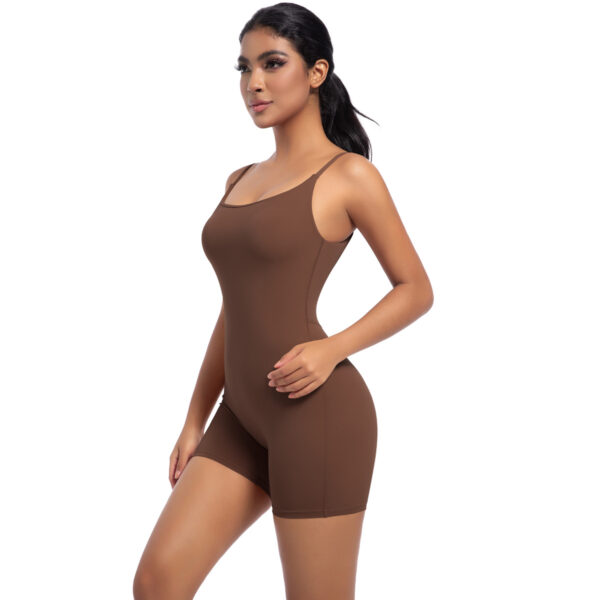 c06-17-1.jpg Naked-Feel Strap Yoga Bodysuit – Short-Sleeve Stripe Dance Fitness One-Piece (6673) OEM Wholesale