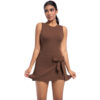 c06-20-1.jpg Tennis Skirt Bodysuit One-Piece – Cool-Touch Backless Slimming Dress with Built-in Shorts (6672) OEM Wholesale