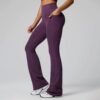 c06-6-1.jpg High-Waisted Flared / Wide-Leg Shaping Yoga Pants – Pockets, Tummy Control (OEM / Wholesale)