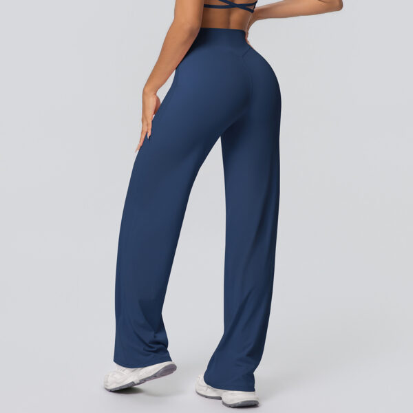 c07-11-1.jpg High-Waist Straight-Leg Yoga Pants – Thin Skin-Friendly Quick-Dry Fitness Pants (Peach-Bum Series) OEM Wholesale