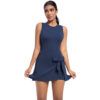 c07-18-1.jpg Tennis Skirt Bodysuit One-Piece – Cool-Touch Backless Slimming Dress with Built-in Shorts (6672) OEM Wholesale