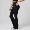 c07-6-1.jpg High-Waisted Flared / Wide-Leg Shaping Yoga Pants – Pockets, Tummy Control (OEM / Wholesale)