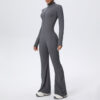 c07-9-1.jpg Naked-Feel Zipper Long-Sleeve Yoga Bodysuit Jumpsuit – Wide-Leg Flared One-Piece Gym Suit OEM Wholesale