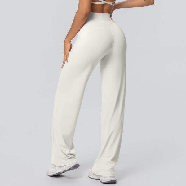 c08-12-1.jpg High-Waist Straight-Leg Yoga Pants – Thin Skin-Friendly Quick-Dry Fitness Pants (Peach-Bum Series) OEM Wholesale