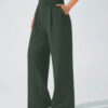 c08-9-1.jpg High-Waist Straight-Leg Yoga Pants – Draped Relaxed Fit Long Pants with Pockets OEM Wholesale