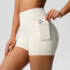 c09-13-1.jpg High-Waist Yoga Shorts with Pockets – Quick-Dry 3-Inch Biker Shorts (7109) OEM Wholesale