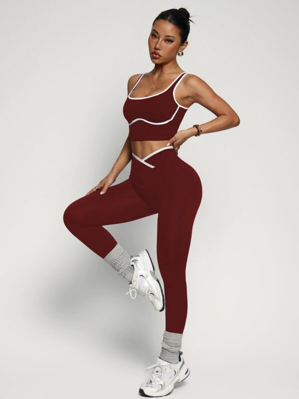 c09-4-1.jpg High-Waisted Scrunch-Bum Yoga 2-Piece Set – Sports Bra Top + Leggings (OEM / Wholesale)