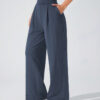 c09-9-1.jpg High-Waist Straight-Leg Yoga Pants – Draped Relaxed Fit Long Pants with Pockets OEM Wholesale