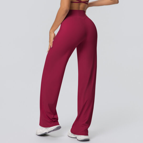 c10-11-1.jpg High-Waist Straight-Leg Yoga Pants – Thin Skin-Friendly Quick-Dry Fitness Pants (Peach-Bum Series) OEM Wholesale