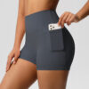c10-12-1.jpg High-Waist Yoga Shorts with Pockets – Quick-Dry 3-Inch Biker Shorts (7109) OEM Wholesale