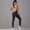c10-14-1.jpg Zipper Shaping Yoga Bodysuit One-Piece – Tummy-Control Cutout Backless Long-Leg Suit (6661) OEM Wholesale