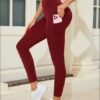 c10-7-1.jpg High-Waisted Solid Slim-Fit Yoga Leggings – Quick-Dry Run / Workout Pants (OEM / Wholesale)