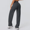 c13-6-1.jpg High-Waist Straight-Leg Yoga Pants – Thin Skin-Friendly Quick-Dry Fitness Pants (Peach-Bum Series) OEM Wholesale