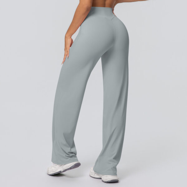 c14-6-1.jpg High-Waist Straight-Leg Yoga Pants – Thin Skin-Friendly Quick-Dry Fitness Pants (Peach-Bum Series) OEM Wholesale