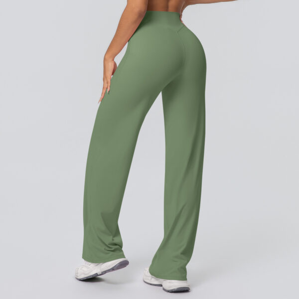 c15-5-1.jpg High-Waist Straight-Leg Yoga Pants – Thin Skin-Friendly Quick-Dry Fitness Pants (Peach-Bum Series) OEM Wholesale