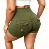 c16-3-1.jpg Quick-Dry High-Waisted Scrunch Yoga Leggings – Naked-Feel Spandex Stretch Pants (OEM / Wholesale)