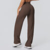 c16-5-1.jpg High-Waist Straight-Leg Yoga Pants – Thin Skin-Friendly Quick-Dry Fitness Pants (Peach-Bum Series) OEM Wholesale