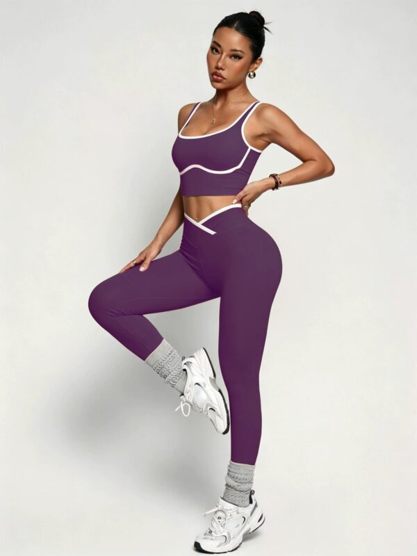 c17-2-1.jpg High-Waisted Scrunch-Bum Yoga 2-Piece Set – Sports Bra Top + Leggings (OEM / Wholesale)