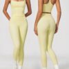 im1-1.jpg Cross-Back Strap High-Waisted Scrunch-Bum Yoga 2-Piece Set – Adjustable Pads, Quick-Dry (Wholesale / OEM)