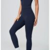 im5-1.jpg Cross-Back Strap High-Waisted Scrunch-Bum Yoga 2-Piece Set – Adjustable Pads, Quick-Dry (Wholesale / OEM)