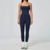 im6-1.jpg Cross-Back Strap High-Waisted Scrunch-Bum Yoga 2-Piece Set – Adjustable Pads, Quick-Dry (Wholesale / OEM)