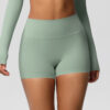 img_018-1.jpg High-Waist Yoga Shorts – Quick-Dry Seamless Gym Shorts (7101 Series) OEM Wholesale