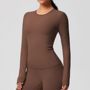 img_025-1.jpg Long-Sleeve Yoga Top – Soft Stretch Workout Top (7102 Series) OEM Wholesale