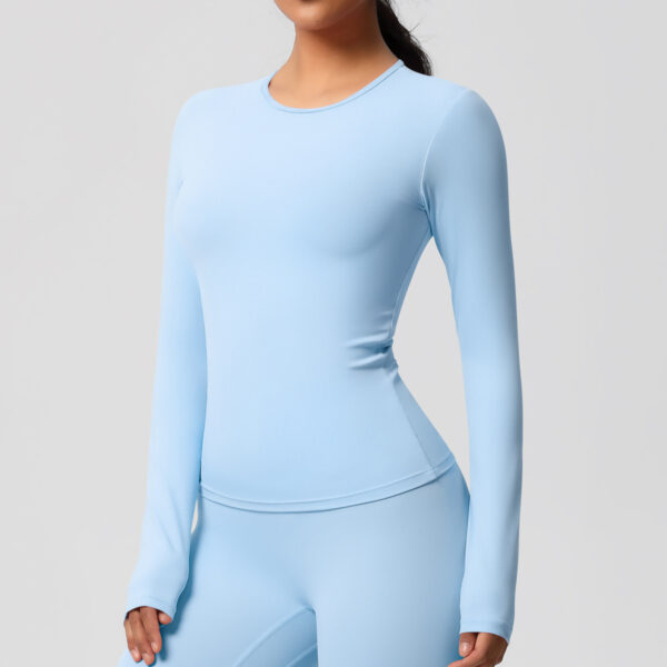 img_032-1.jpg Long-Sleeve Yoga Top – Soft Stretch Workout Top (7102 Series) OEM Wholesale
