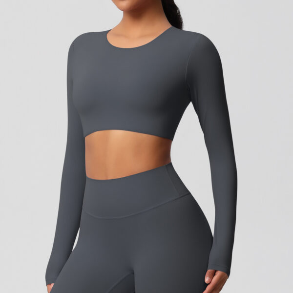 img_050-1.jpg Long-Sleeve Yoga Top – Classic Activewear (7104 Series) OEM Wholesale