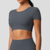 img_060-1.jpg Short-Sleeve Yoga Top – Everyday Performance Tee (7105 Series) OEM Wholesale