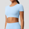 img_062-1.jpg Short-Sleeve Yoga Top – Everyday Performance Tee (7105 Series) OEM Wholesale